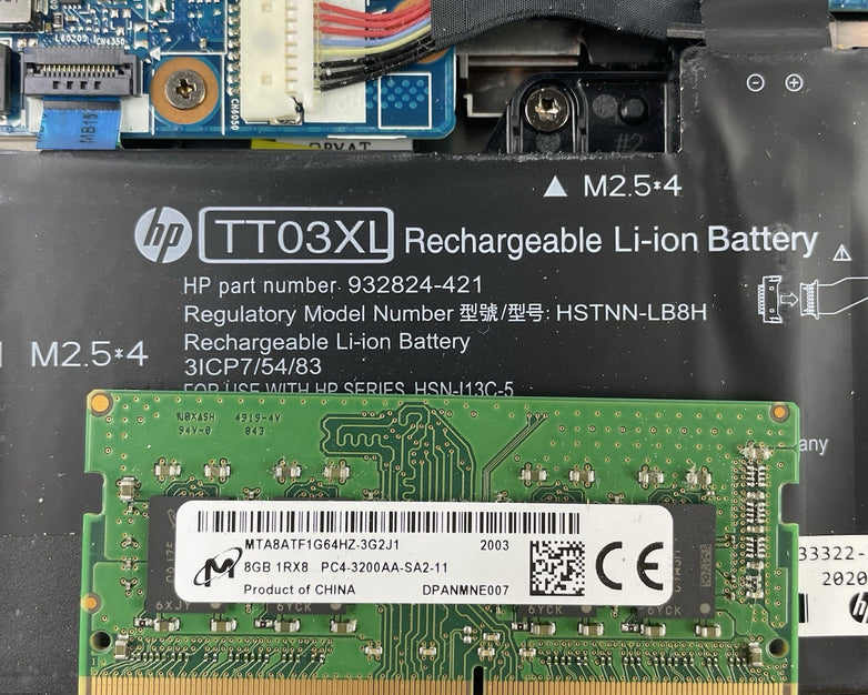 HP EliteBook 850 G6 15.6" i5-8365U 1.60 GHz 8 GB RAM No SSD/OS/AC - Bottom Latch