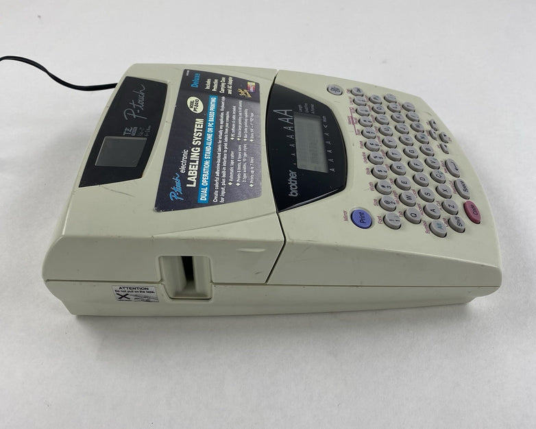 Brother P-Touch Model PT-2410 Labeling System w/ AC Adapter Power Tested