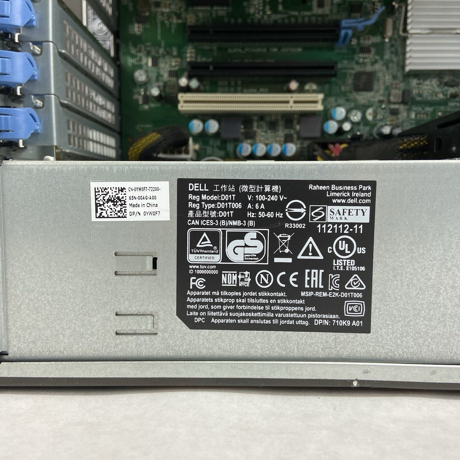 Dell Precision 5810 MT Intel Xeon E5-1603 V3 2.8GHz 16GB RAM K2200 No HDD/OS10