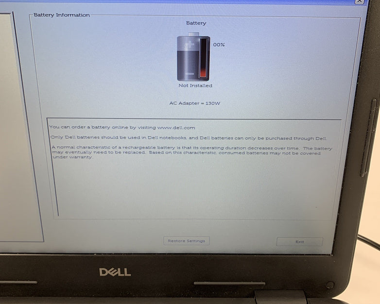 Dell Latitude 3300 13.3" i5-8250u 1.6 GHz 8 GB Ram NO OS No HDD No Batt No AC