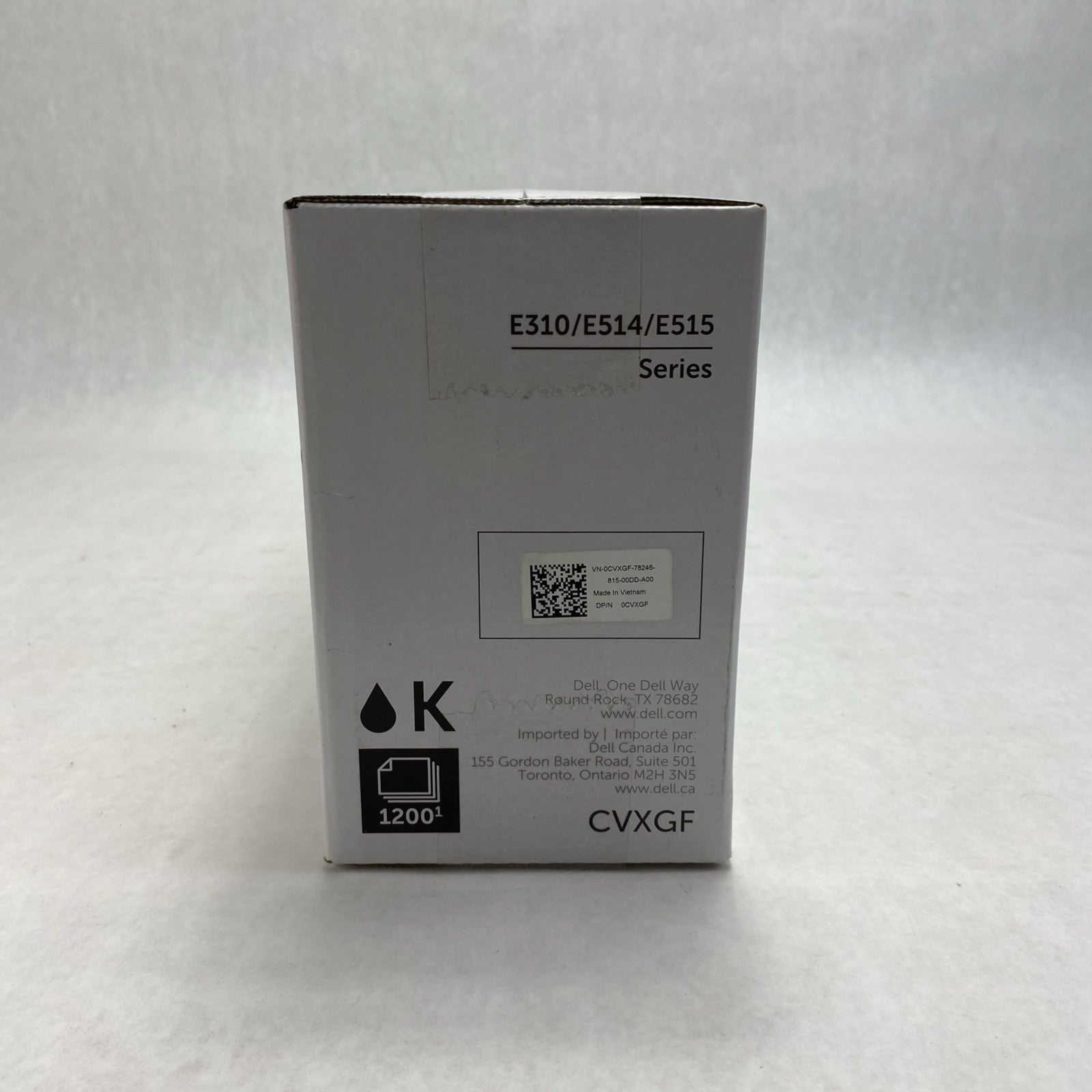 Genuine/OEM Dell CVXGF Black Toner Cartridge For E310 E514 E5153