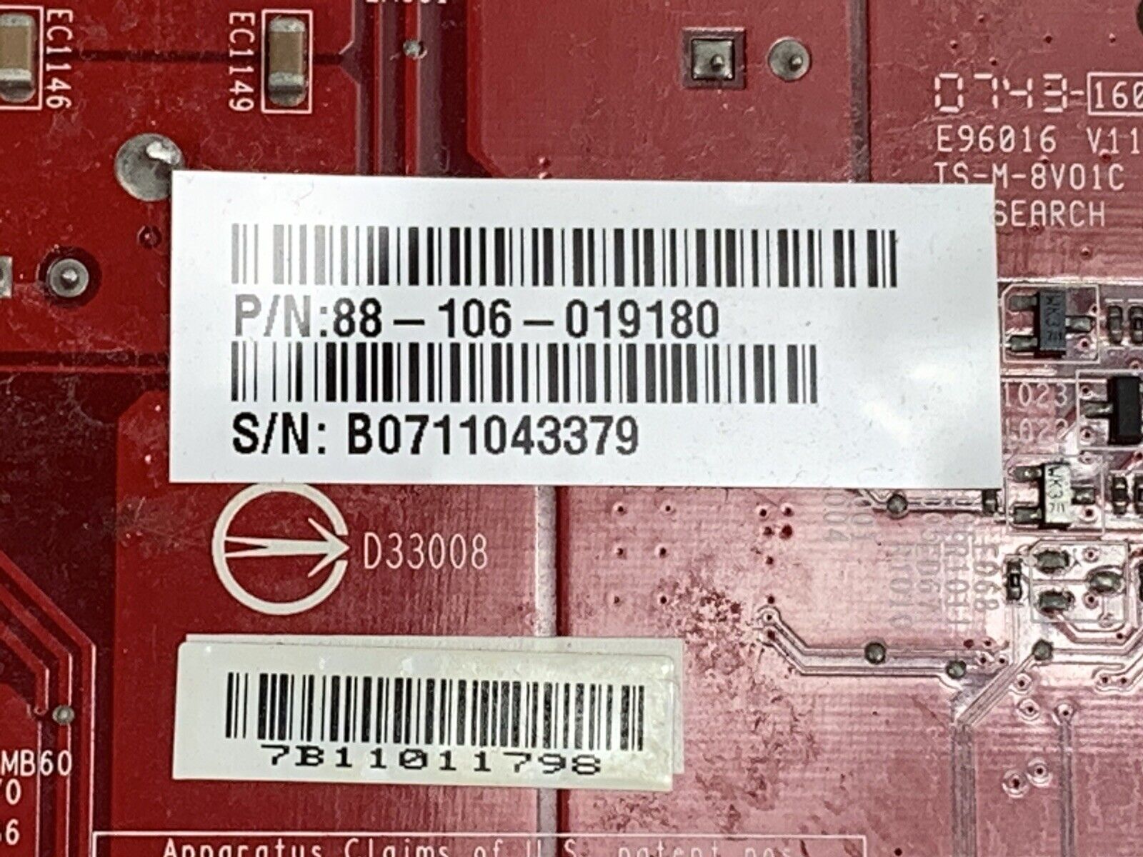 PCI-E Video Graphics Card Model V103 109-B16931-00C DVI S-Video Radeon HD 2400XT