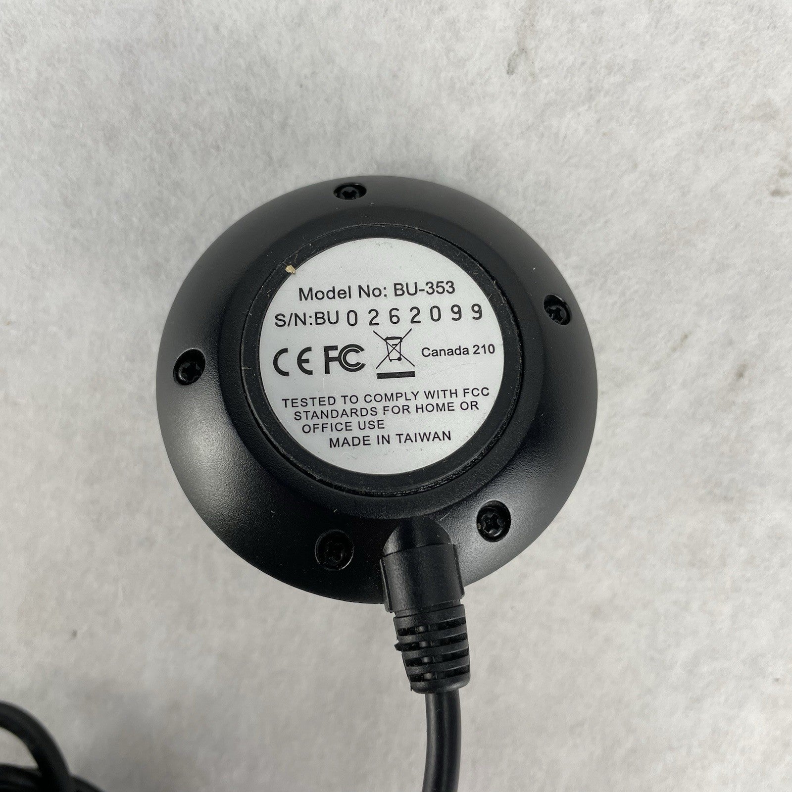 GlobalSat BR-353 Boat Marine 75-Channel Serial GPS Receiver with USB Untested