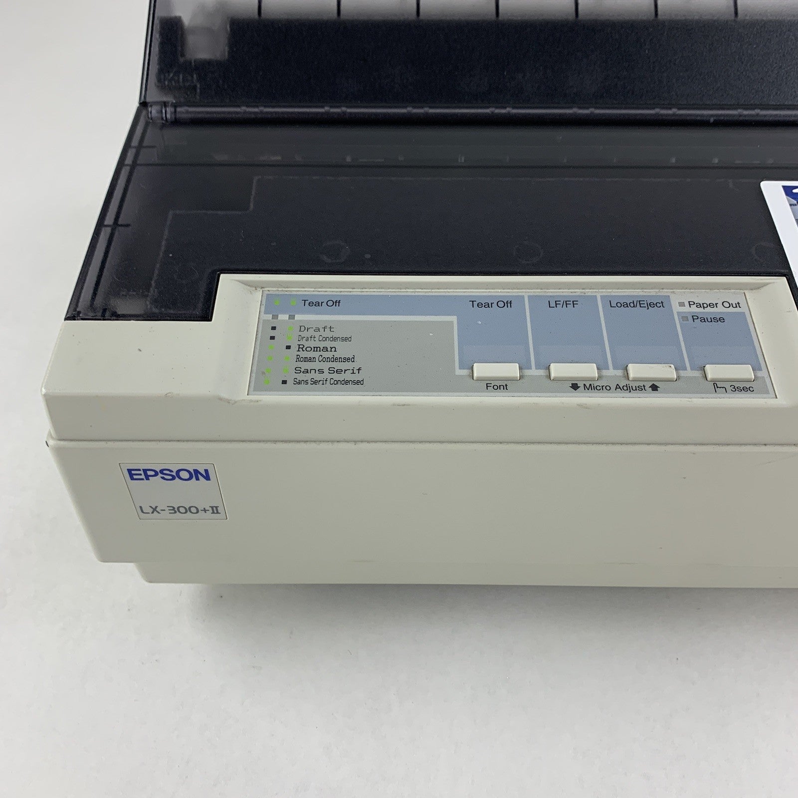 Epson LX-300+II P170B Dot Matrix 9-Pin Printer Tested No Ribbon