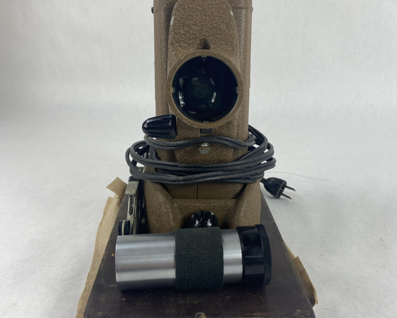 Ampro Slide Projector Model 30A Partial Test With Light Some Cord Showing