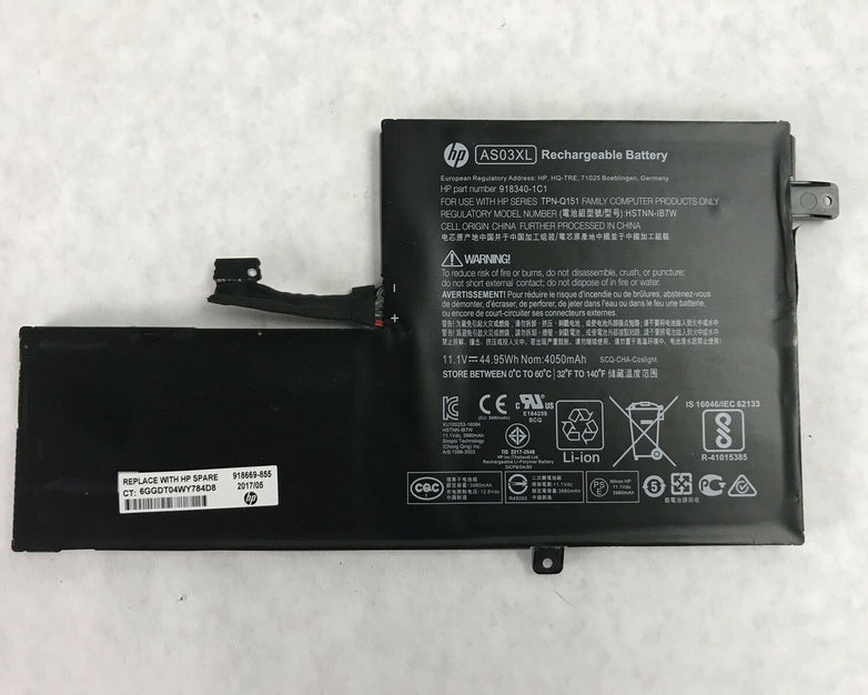 HP AS03XL Rechargeable Battery 918340-1C1 Chromebook 11 HSTNN-IB7W (Lot of 2)