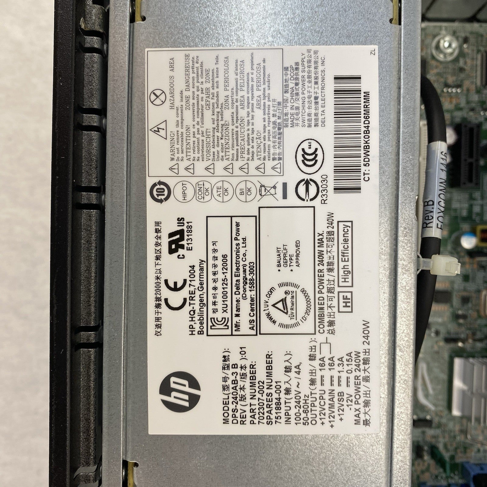 HP EliteDesk 800 G1 SFF Intel Core i5-4570 3.2GHz 8GB RAM No HDD No OS