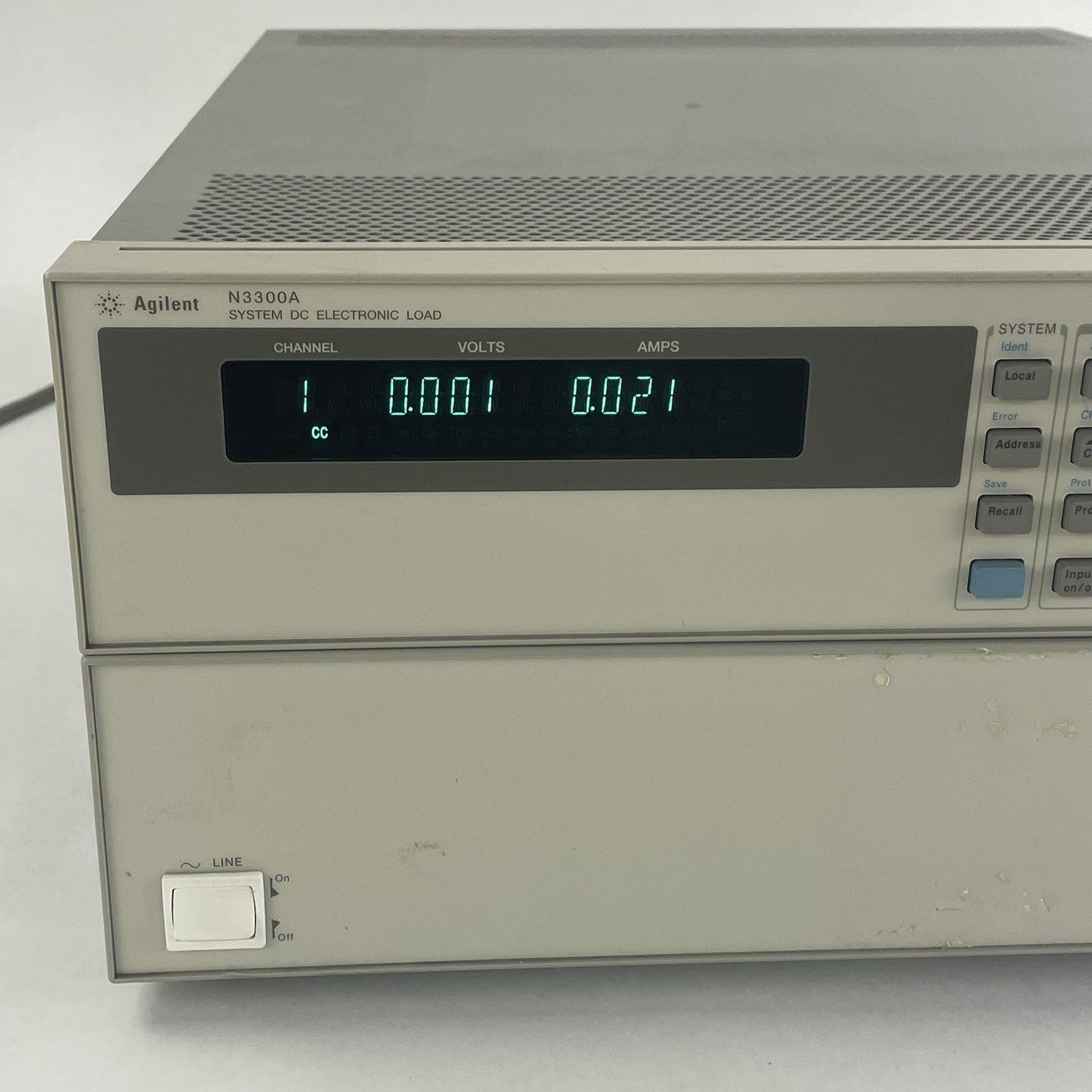 Agilent N3300A Electronic Load Mainframe 2x N3306A Module - Needs Calibration2