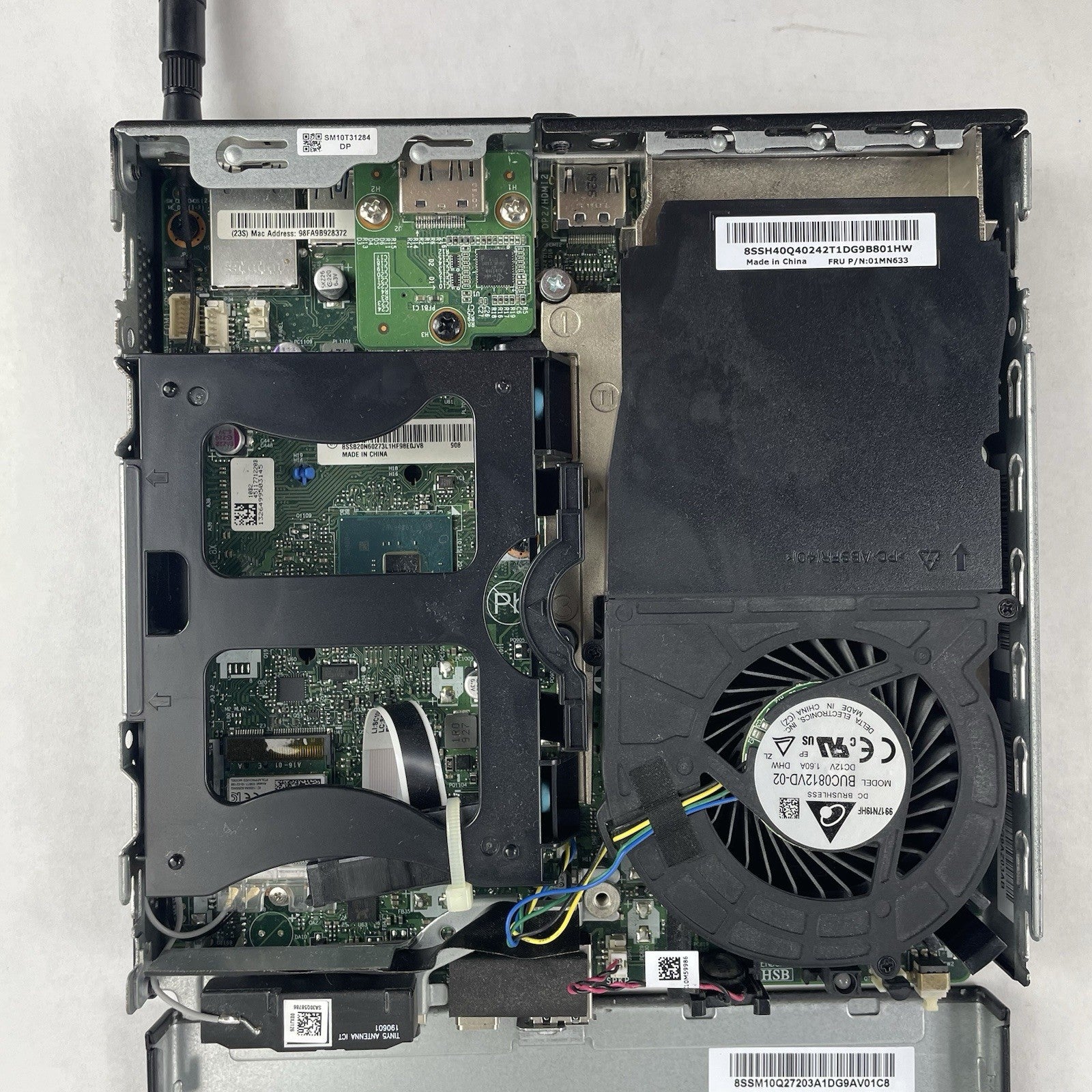 Lenovo ThinkCentre M720Q Micro i5-8400T 1.70 GHz 8 GB RAM No SSD/OS/AC12