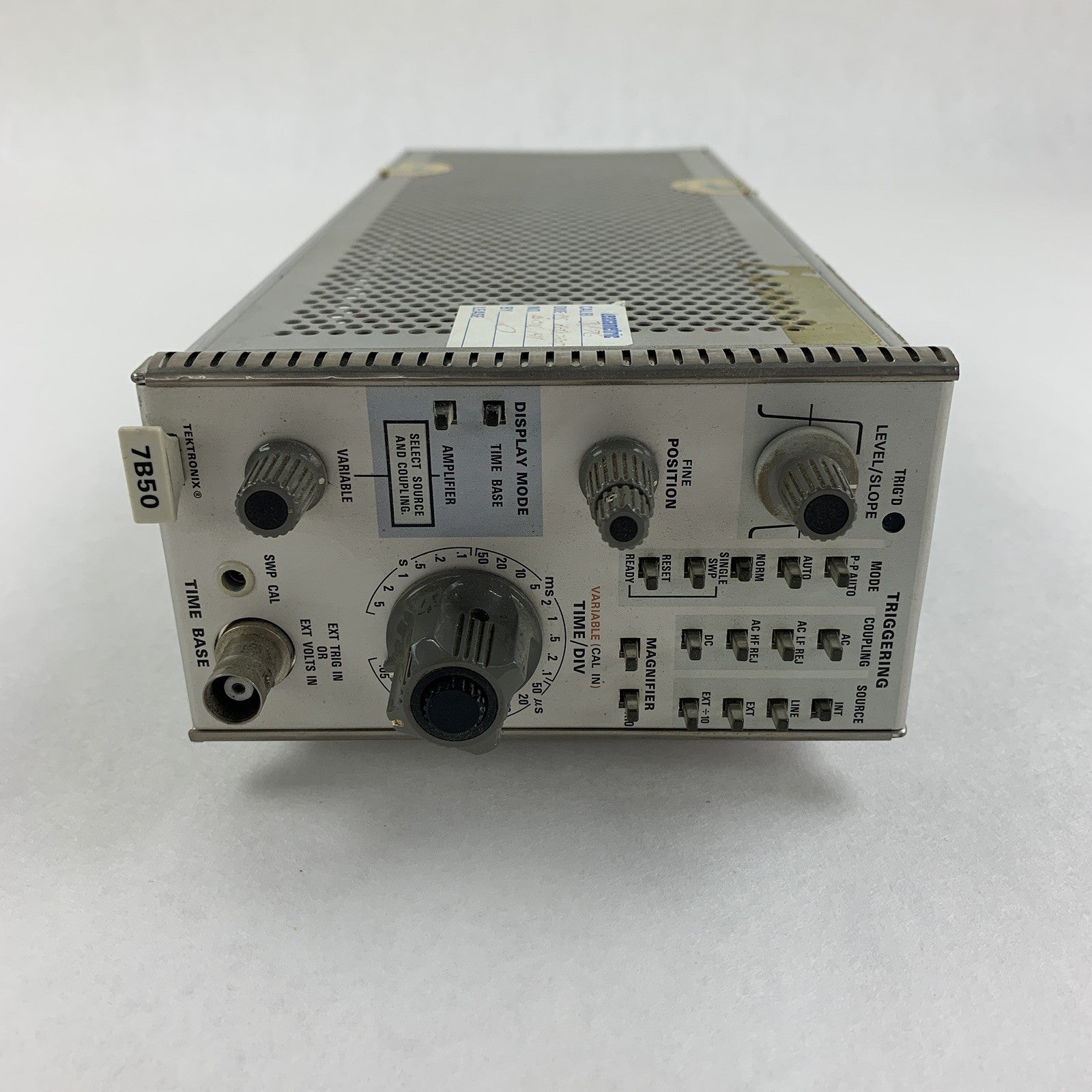 Tektronix 7B50 Time Base Plug In Unit Power Tested