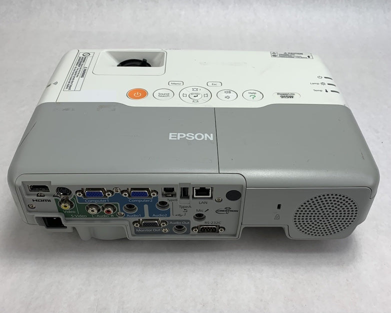 Epson H388A PowerLite 915W LCD Lamp Projector 81 Lamp Hours No Remote