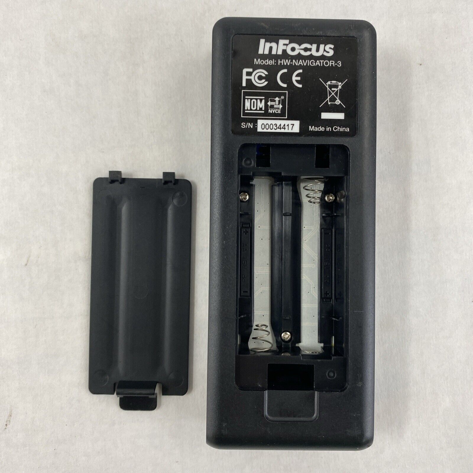 InFocus HW-NAVIGATOR-3 Remote Control for IN3916 AA0021 Projector