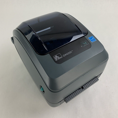 Zebra GX420T Direct Thermal Label Printer Aging Print Head Missing Roller Parts