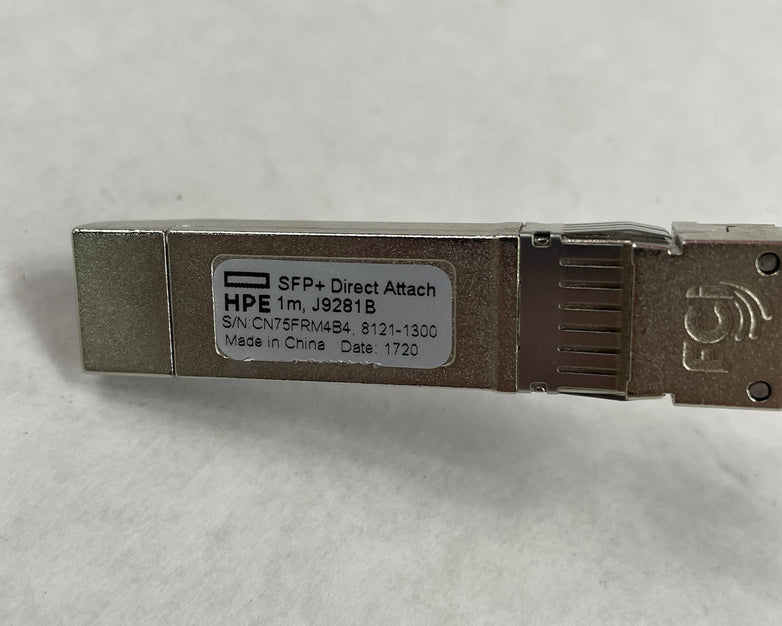 HPE Aruba Networks SFP+ Direct Attach Cable 1M J9281B 8121-1300