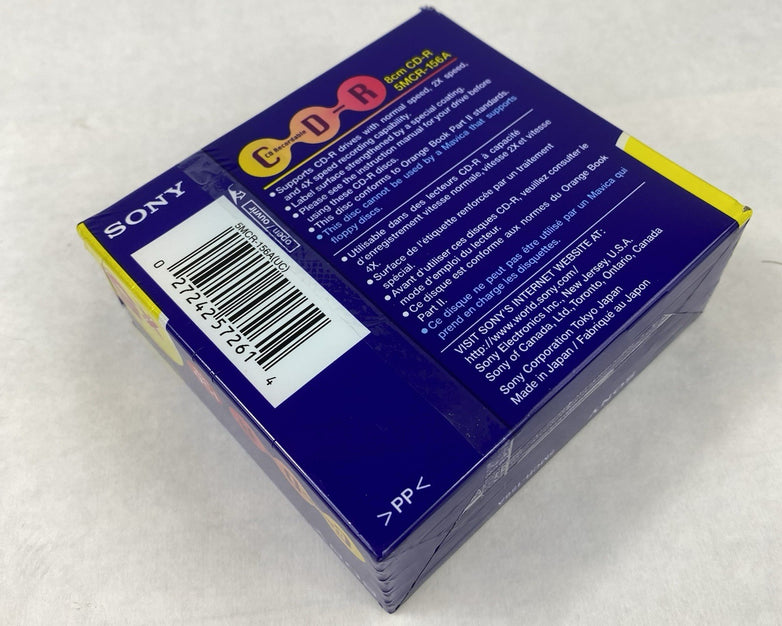 Sony 5MCR-156A  CDR Mavica 8cm 156MB Recordable CD Disc 5 Pack Sealed (Lot of 2)