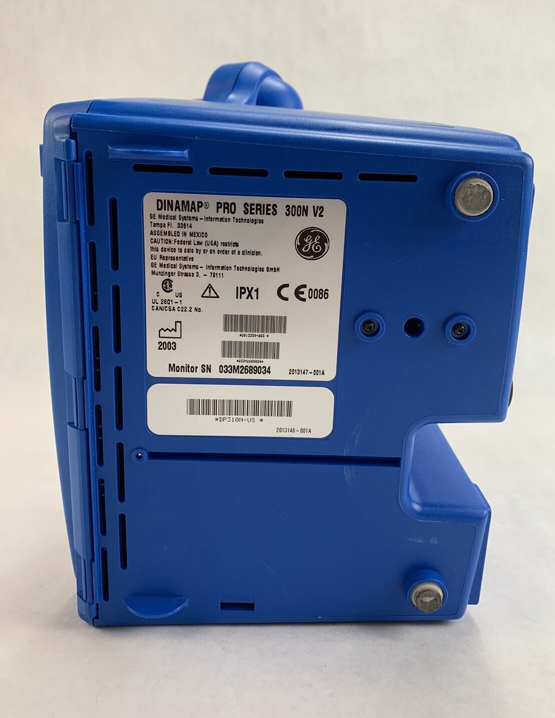 GE DP310N-US Dinamap Pro Series 300N V2 Vital Signs Monitor
