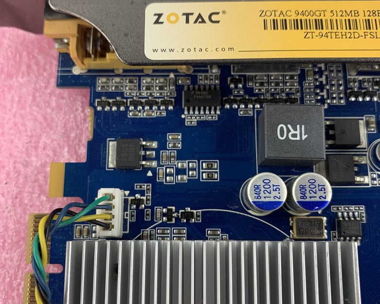 Zotac GeForce 288-30N49-010ZT 9400GT 512MB 128bit DDR2 DVI VGA Video Card