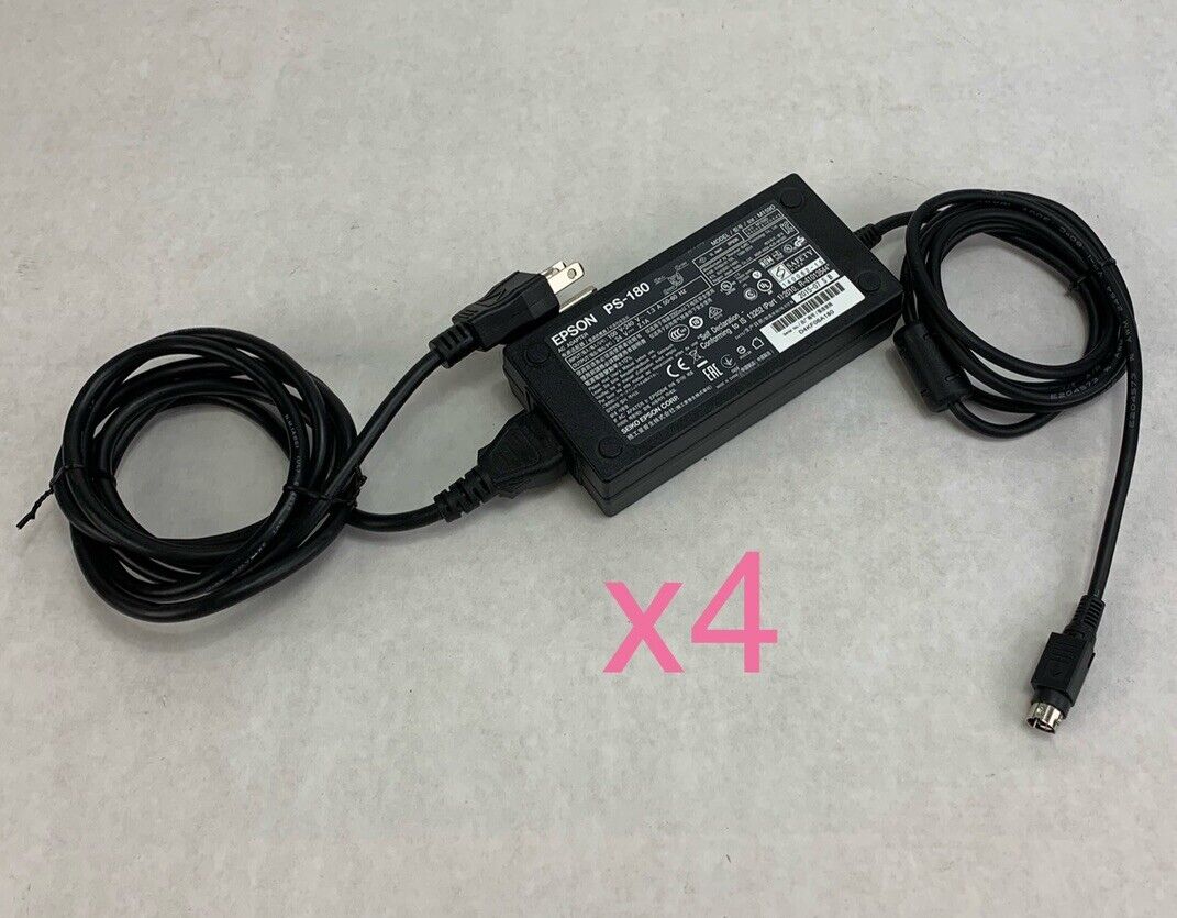 Epson PS-180 M159D 50W AC Adapter (Lot of 4)