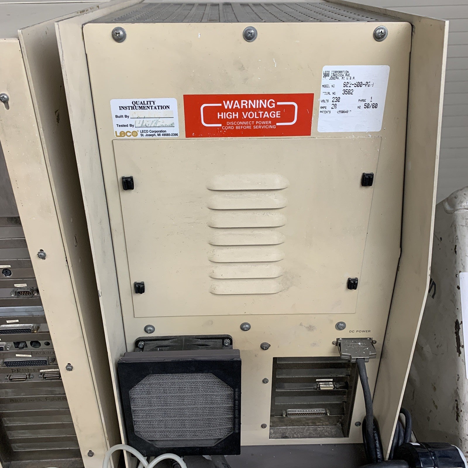 Leco Corp. SC-444 Carbon and Sulfur Analyzer /w 602-500 Furnace No HDD