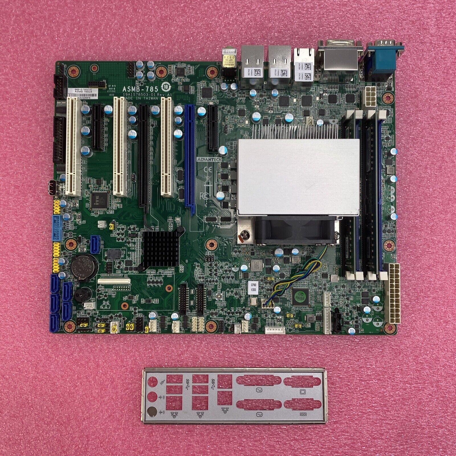 Advantech ASMB-785 Motherboard Intel Core i5-6500 3.2GHz 32GB RAM w/Shield