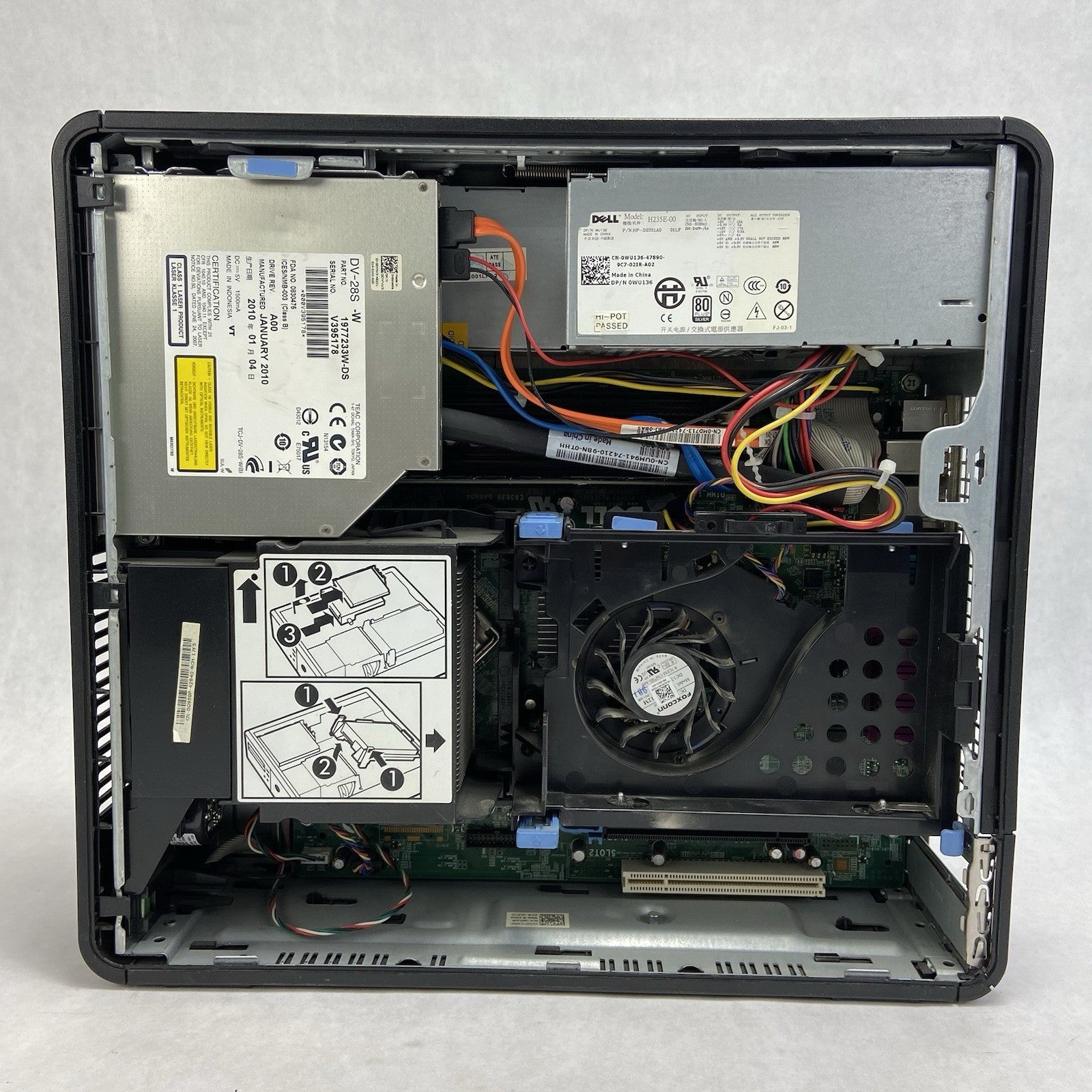 Dell Optiplex 780 SFF Intel Core 2 Duo E8400 3GHz 2GB RAM No HDD No OS9