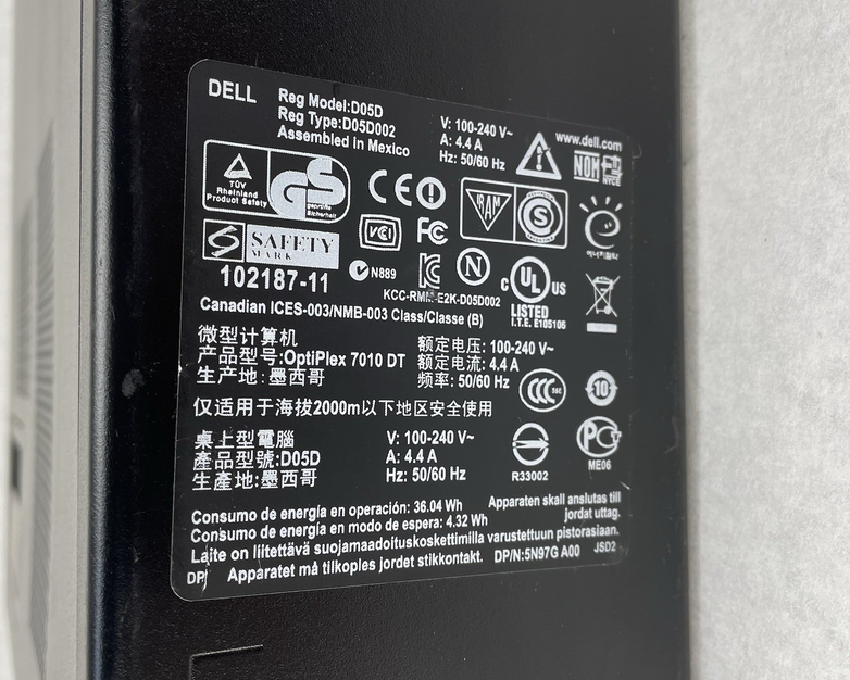 Dell OptiPlex 7010 DT Core i3-3220 3.30 GHz 4 GB Ram No HDD No OS