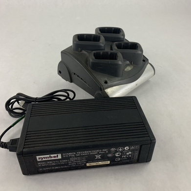 Symbol Motorola SAC9000-4000R 4 Bay Battery Charger w/ Power Supply