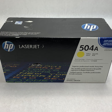 HP Laserjet 504A CE252A Yellow Print Cartridge Exp: Jul 2017