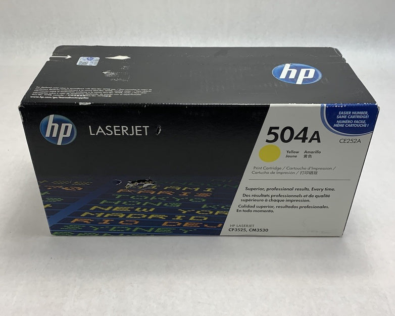 HP Laserjet 504A CE252A Yellow Print Cartridge Exp: Jul 2017