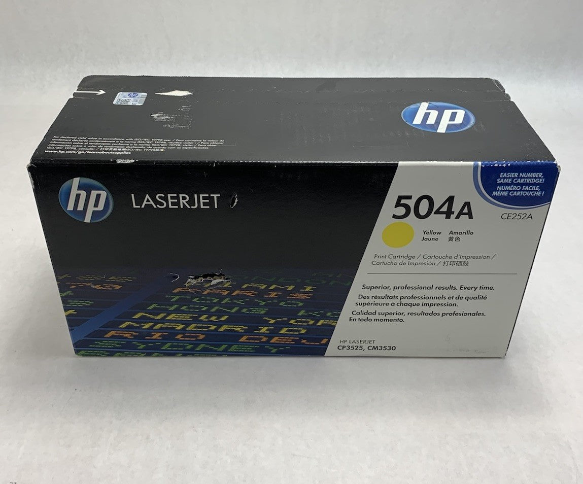 HP Laserjet 504A CE252A Yellow Print Cartridge Exp: Jul 20171