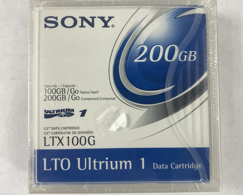 Sony LTO Ultrium 1 LTX100G 200GB Data Cartridge Sealed (Lot of 3)