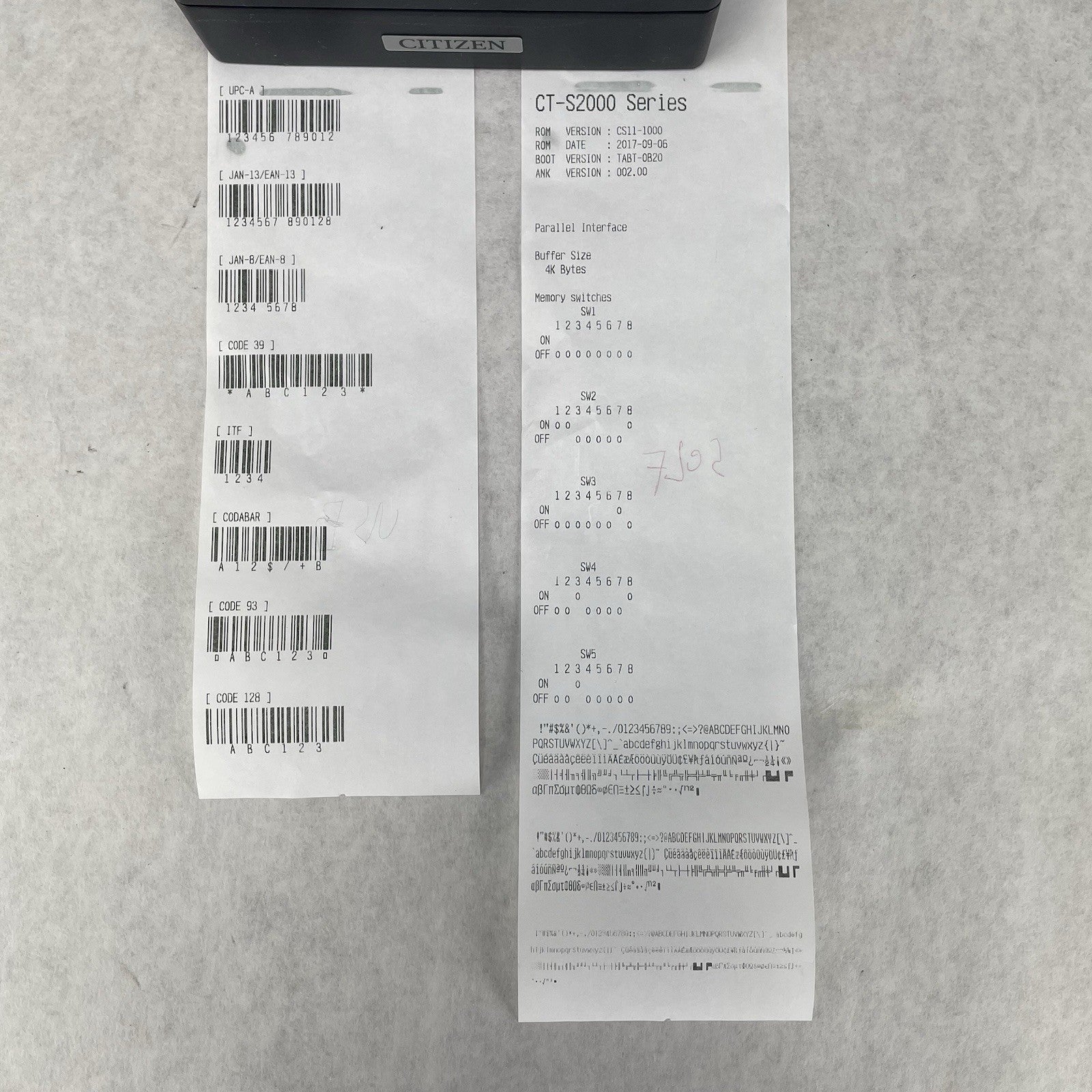 Citizen CT-S2000 USB Thermal POS Receipt Printer Tested