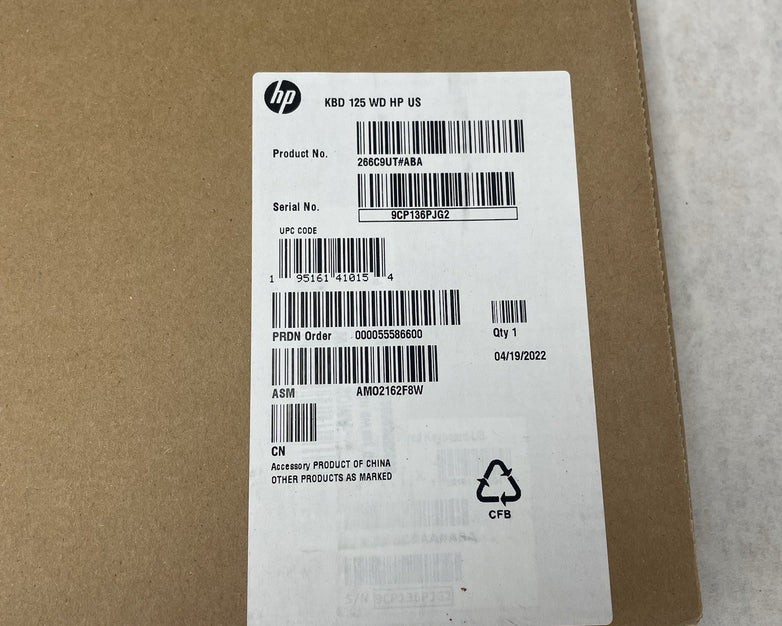 HP TPA-P001k 125 Wired Desktop PC Keyboard Lot of 8