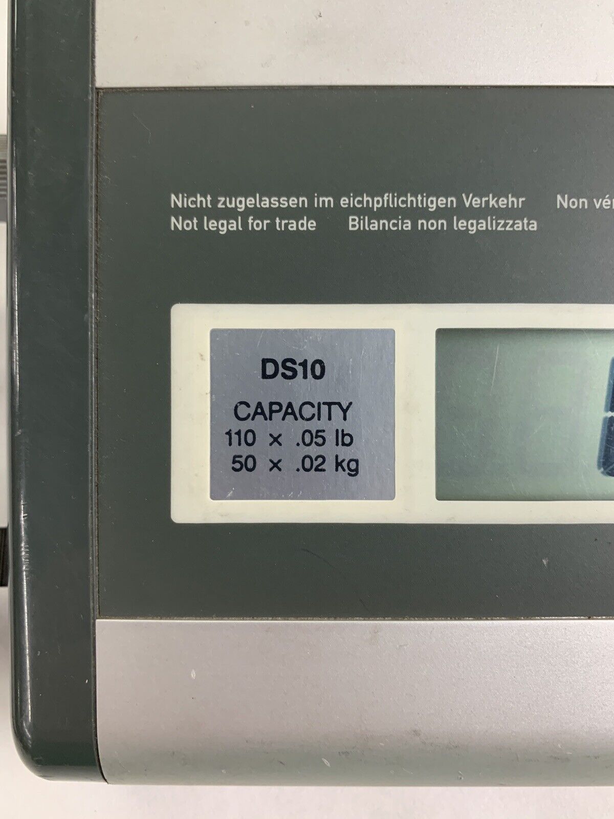 Ohaus DS-10 110 x 0.05lb Platform Shipping Scale Tested W/ Power Supply