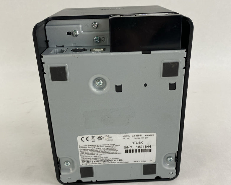 Citizen CT-E651 Printer w/ Bluetooth Tested No Cords 24134 Page Count
