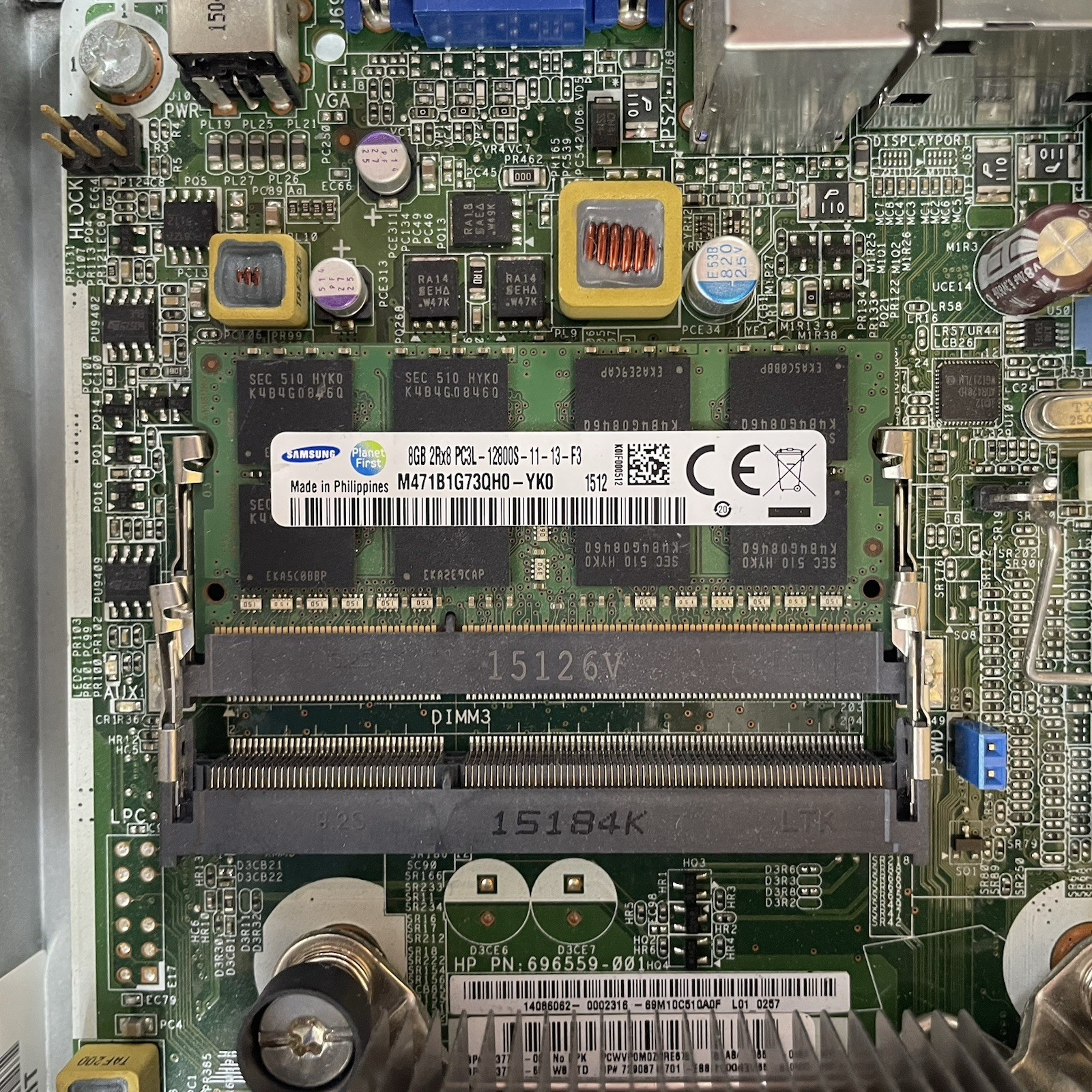 HP EliteDesk 800 G1 USFF i5-4590s 3.00 GHz 8 GB RAM No HDD/OS/AC13