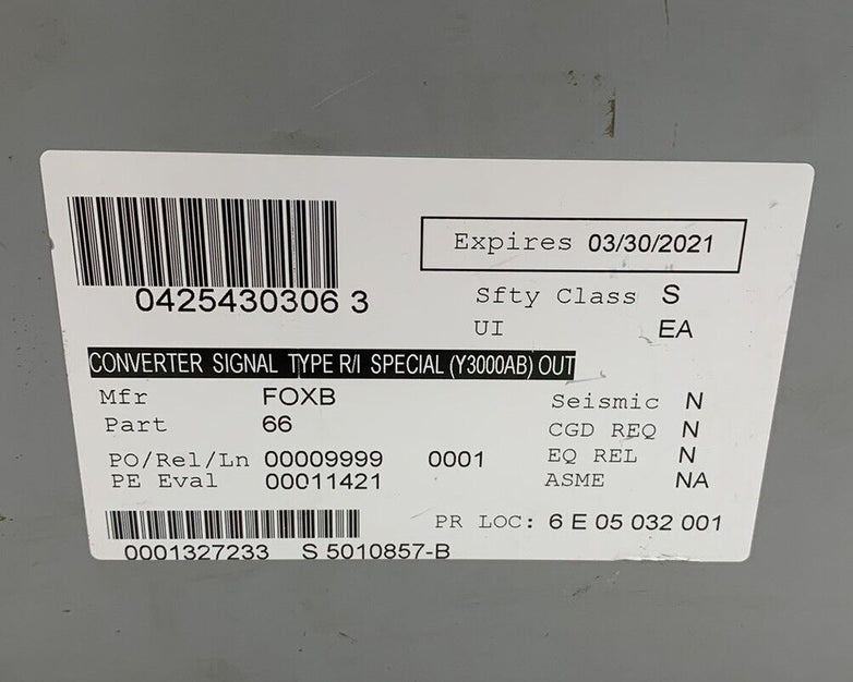 FoxBoro M/66R Resistance Converter NTR-240