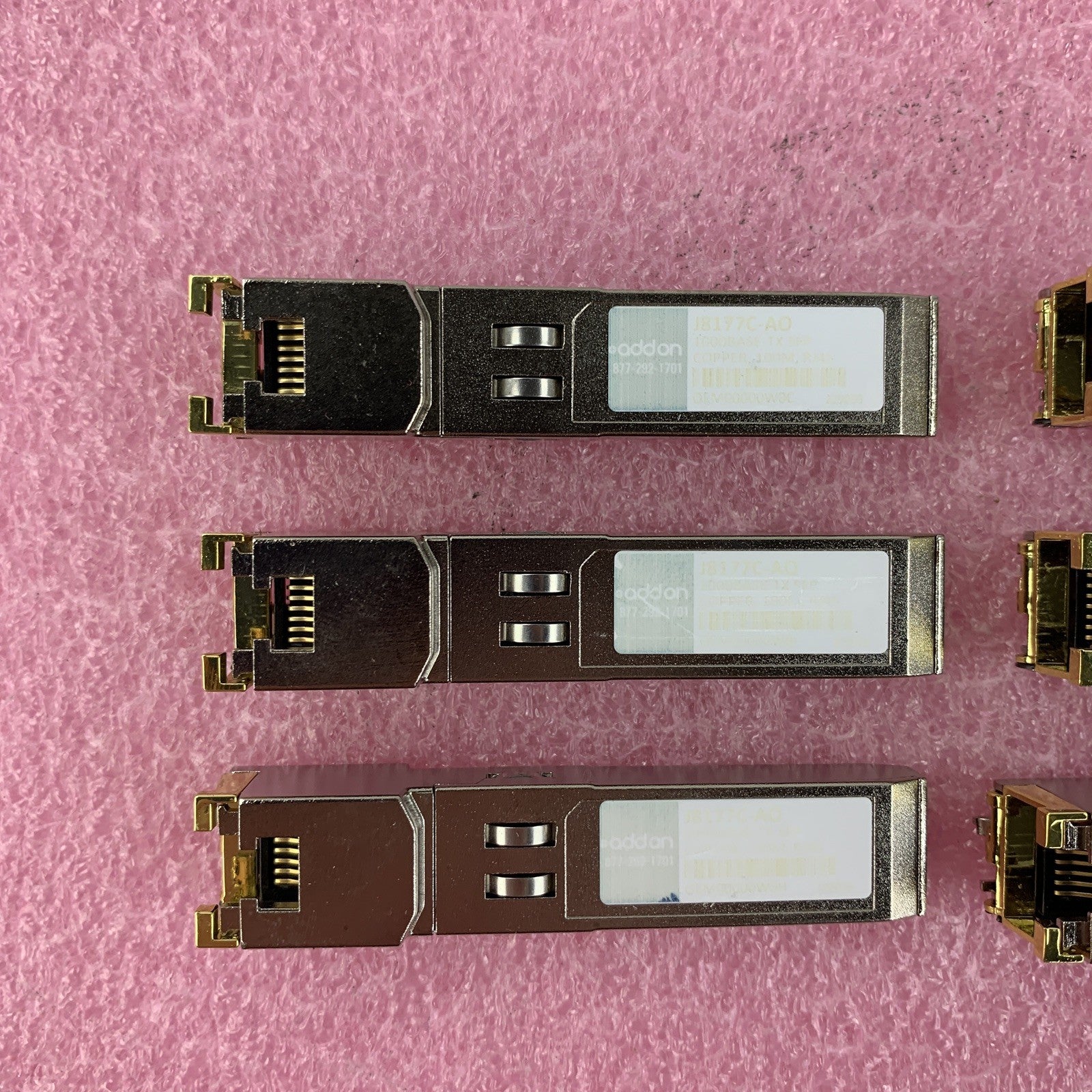 Addon J8177C-AO 10/100/1000Base-TX SFP Transceiver HP Lot of 6x