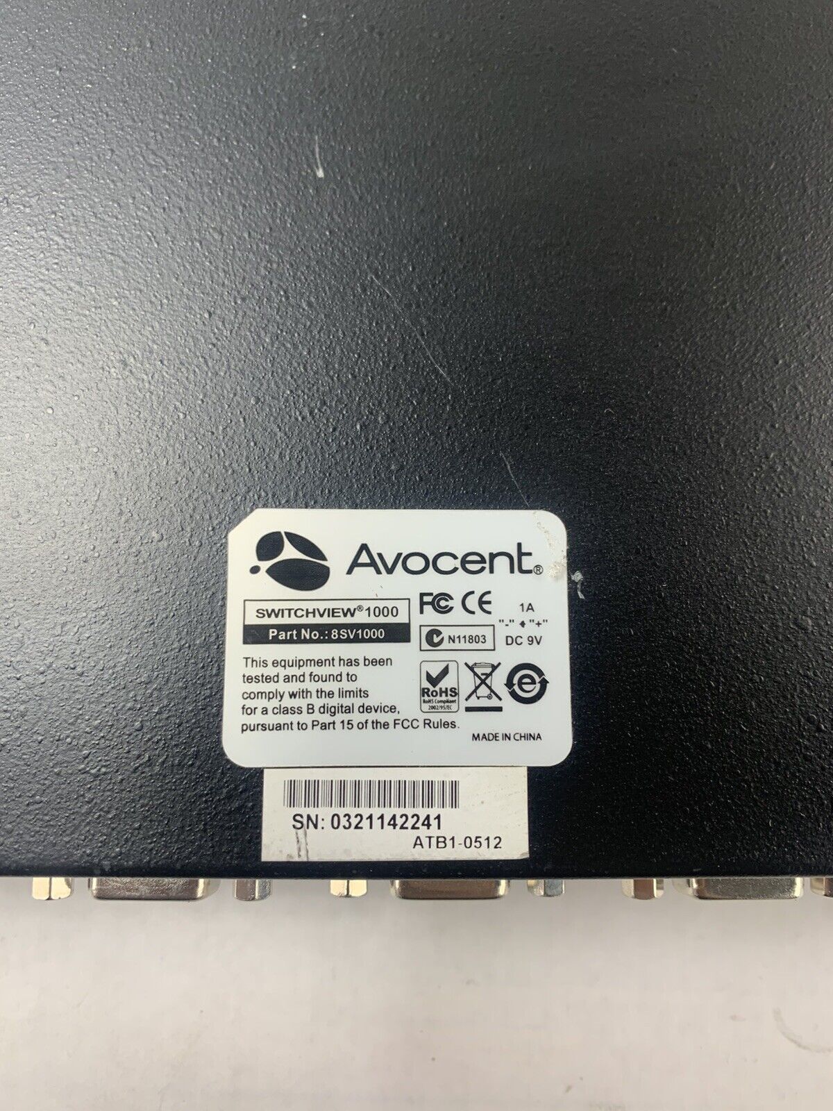 Avocent Switchview 1000 8SV1000 For Parts or Repair