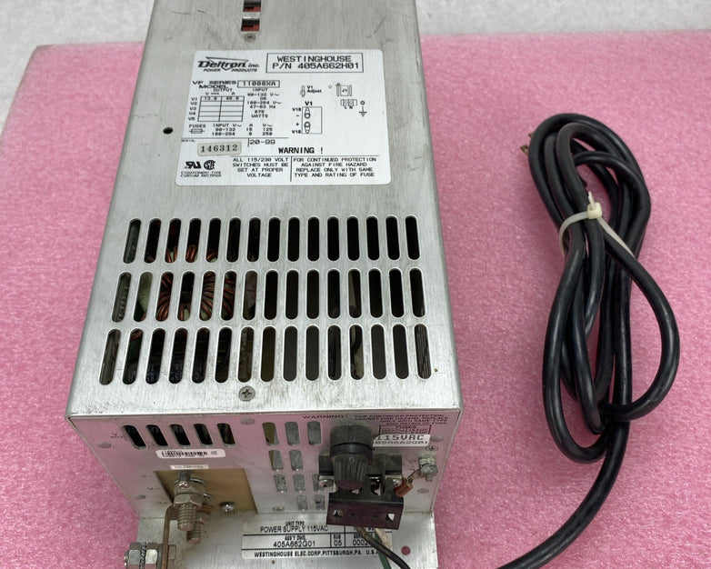 Deltron VF Series 11088XA 13VDC 46A 875W Westinghouse 405A662H01 Power Supply