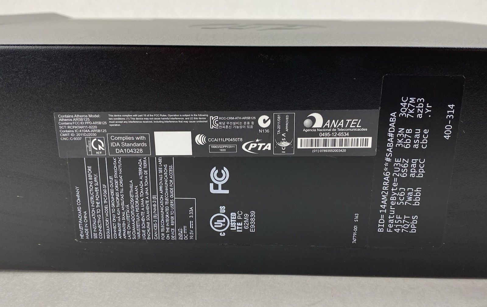 HP Pavilion Slimline 400-314 SFF AMD E1-2500 1.40GHz 8GB RAM No HDD No OS