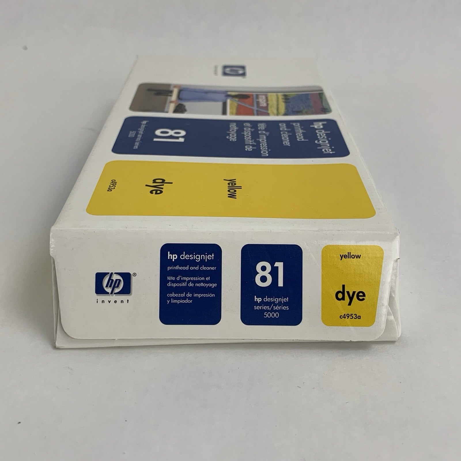 HP C4953A 81 DesignJet Printhead & Cleaner Yellow New OEM Sealed 20086