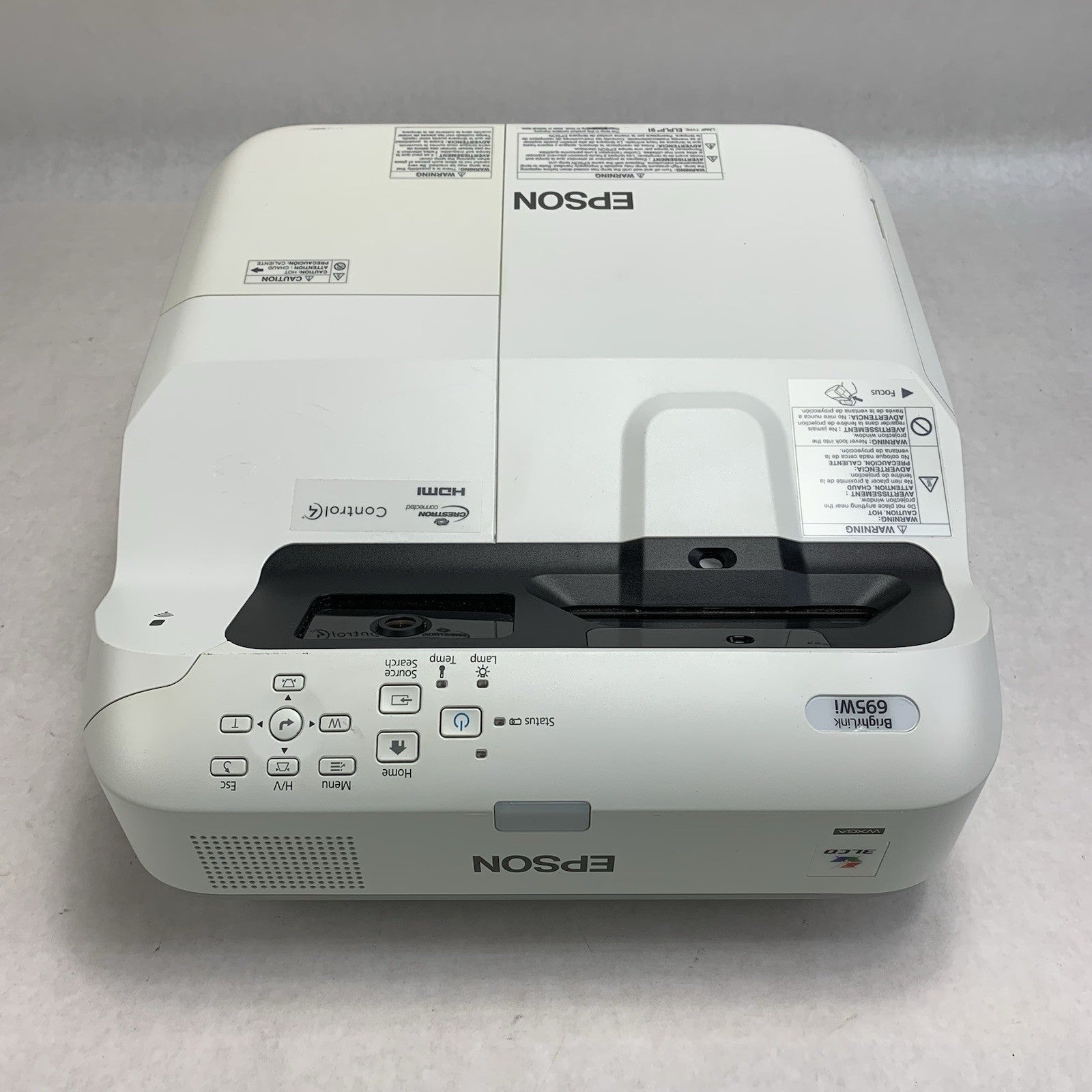 Epson PowerLite 695Wi H740A LCD Lamp Projector 3049 Lamp Hours - No Remote3