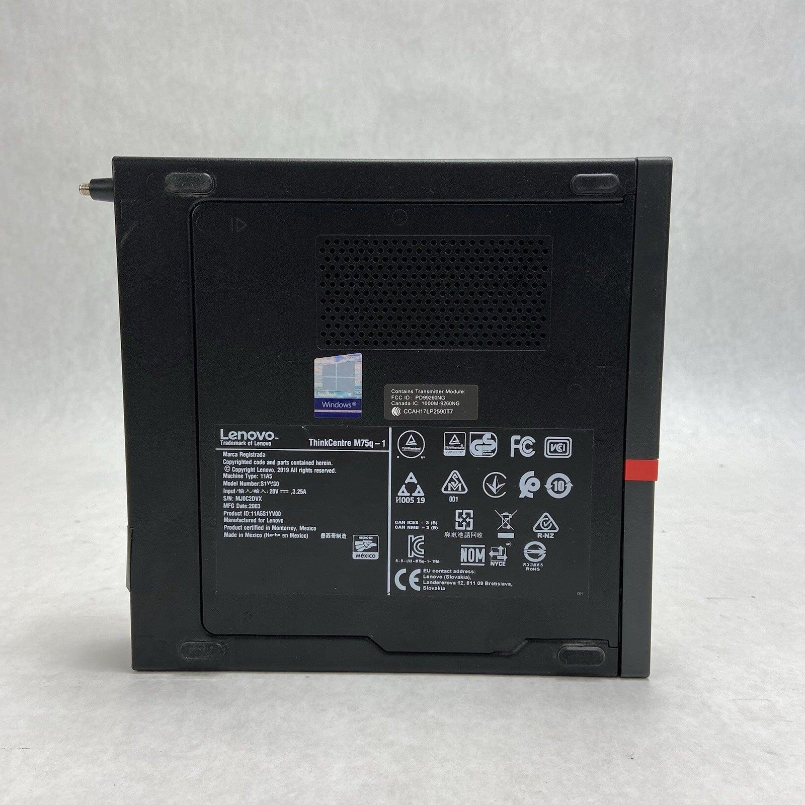 Lenovo ThinkCentre M75Q-1 Micro AMD Ryzen 5 Pro 3400 3.3GHz 8GB RAM No HDDOSAC2