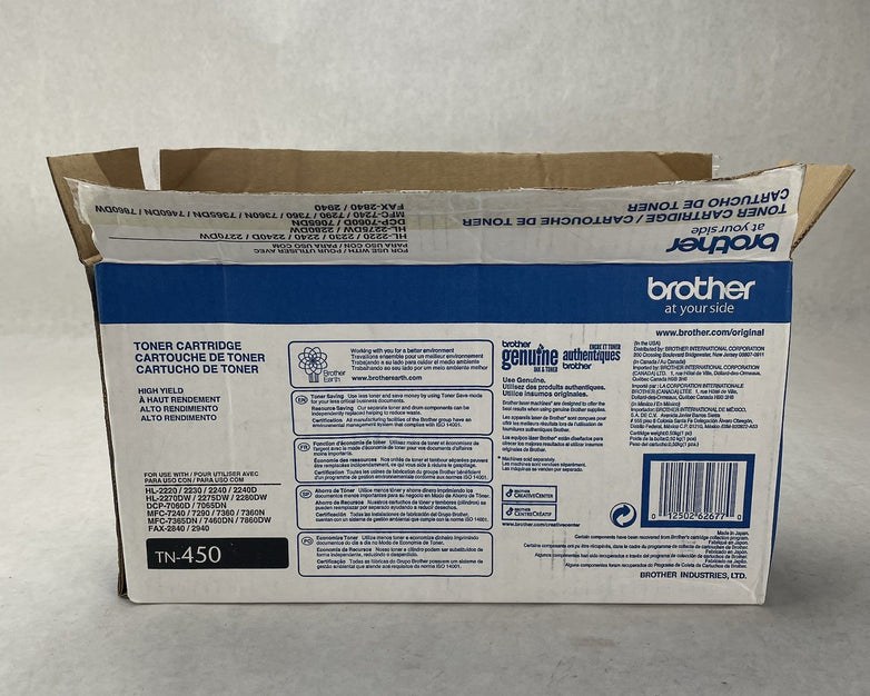 Brother TN450 TN-450 Black Toner Cartridge