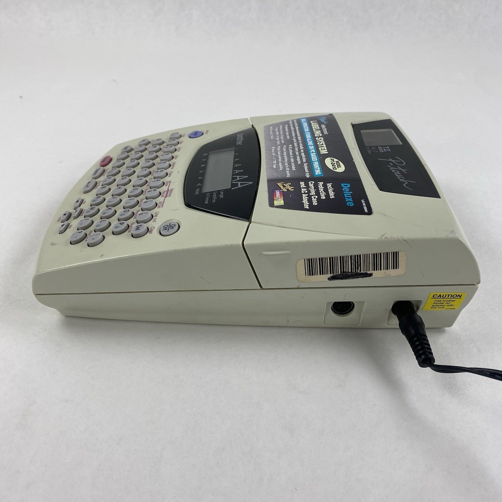 Brother P-Touch Model PT-2410 Labeling System w/ AC Adapter Power Tested