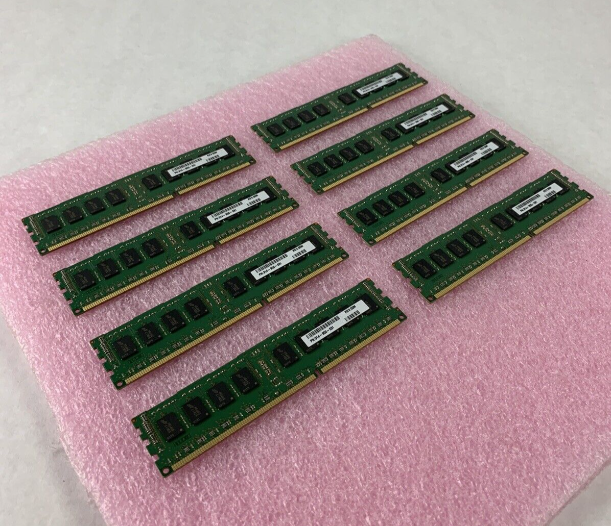 Lot of 8 Micron 4GB PC3-12800R DDR3 ECC SERVER RAM MT18JSF51272PDZ-1G6K1HE