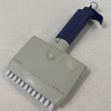 Rainin Pipet Lite L300 30-300 uL LTS 12-Channel Multichannel Manual Pipette