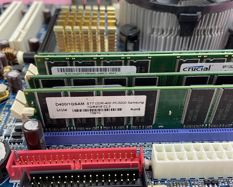 Gigabyte 8I915GMF Motherboard Intel Pentium 4 3GHz 3GB RAM w/IO Shield Bad Cap