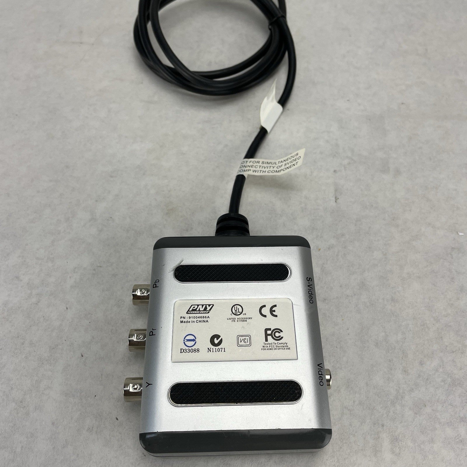 PNY Technologies 91004686A HDTV Video Adapter Breakout Box Untested